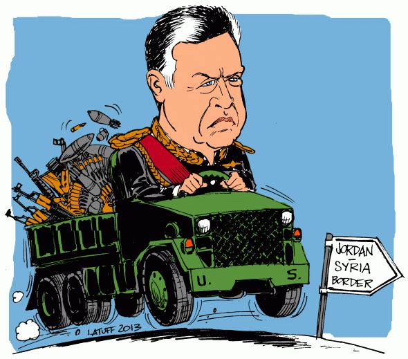 King Abdullah II of Jordan war Syria