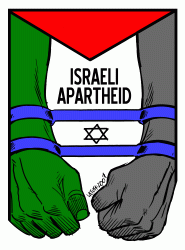 Image result for caricature israel = apartheid