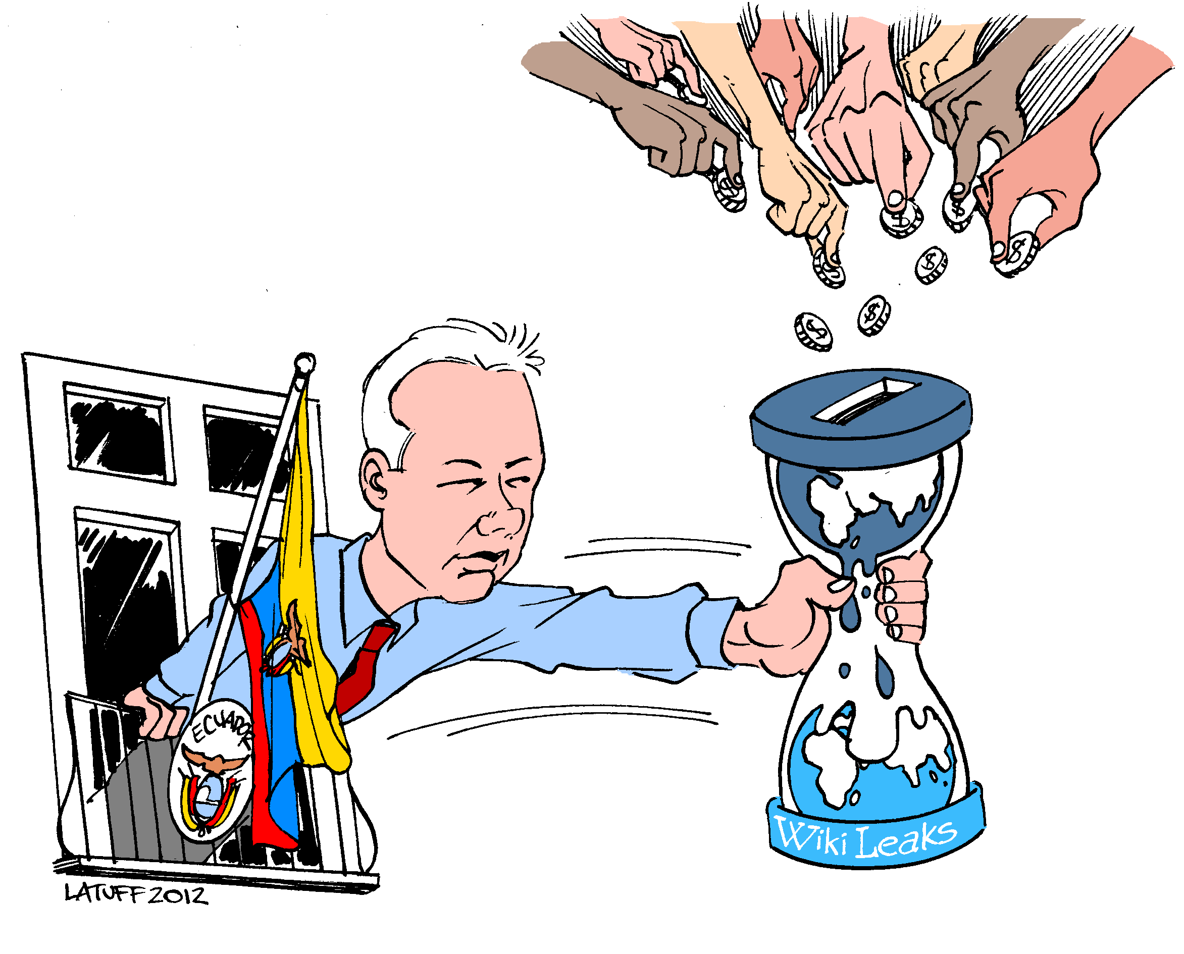 Wikileaks  Latuff Cartoons