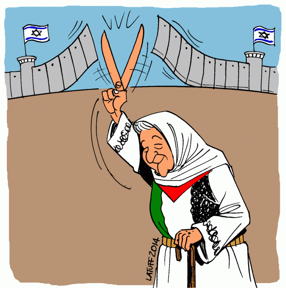 Mother Palestine Scissors beat APARTHEID