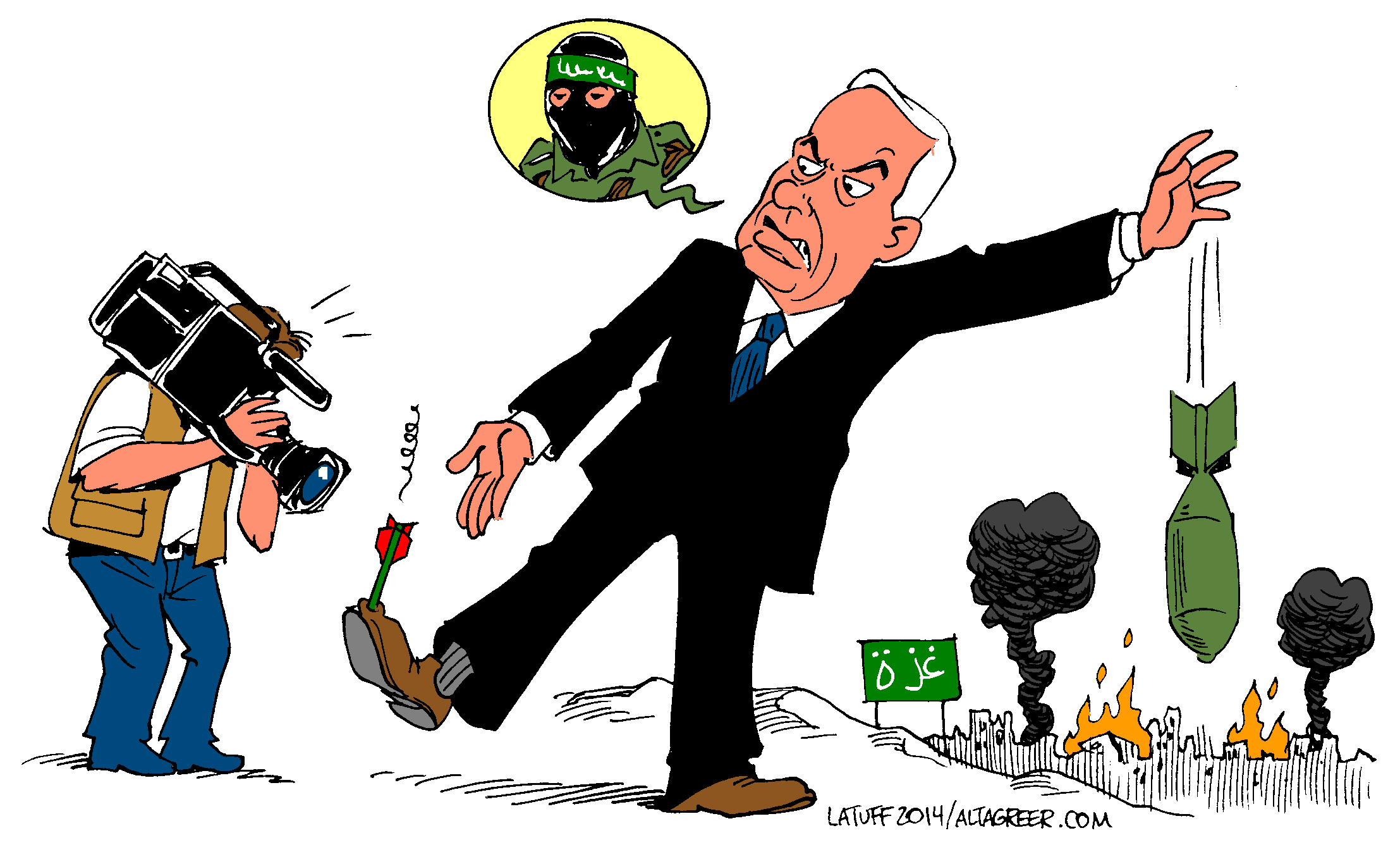 Image result for Cartoons of a Hamas hunt