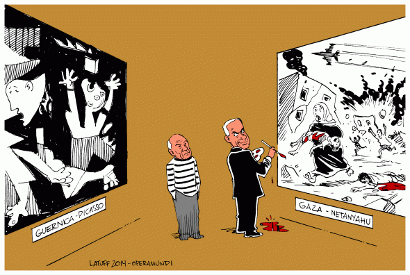 Guernica Picasso Gaza Netanyahu