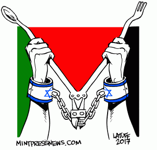 Palestinian prisoners in hunger strike